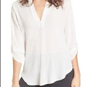 Nordstrom Lush White Blouse Shirt